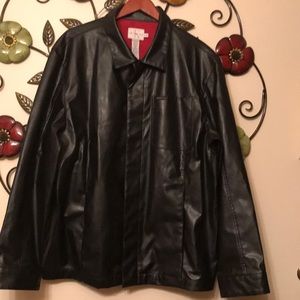 Men’s Calvin Klein Black Leather Jacket